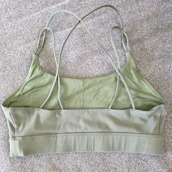 Peloton Olive Green Sports Bra Size Small - Picture 2 of 3